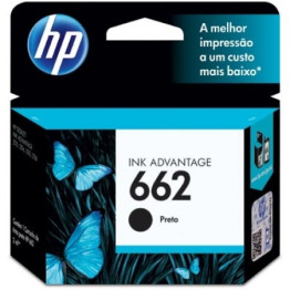 CARTUCHO DE TINTA HP 662 - CZ103AB PRETO 2,0ml ORIGINAL