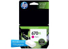 CARTUCHO DE TINTA HP 670XL - CZ119AB MAGENTA 8,0ml ORIGINAL