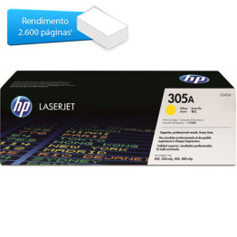 TONER HP CE412AB 305A AMARELO