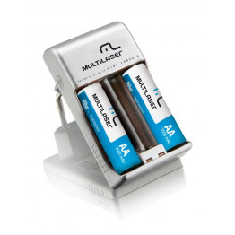 CARREGADOR DE PILHAS C/2 2AA CB048 MULTILASER