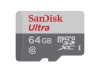 CARTAO DE MEMORIA 64GB ULTRA MICRO SDXC UHS-I CLASSE 10 + 1 ADAPTADOR SD SANDISK
