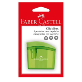 APONTADOR C/DEPOSITO CLICKBOX BLS C/1 SM/CLICKBOX FABER-CASTELL