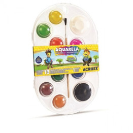 AQUARELA 12 CORES 01812 ACRILEX