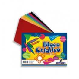 BLOCO CRIATIVO 235X325MM 120G 32FLS GTS LIVRO ROMITEC