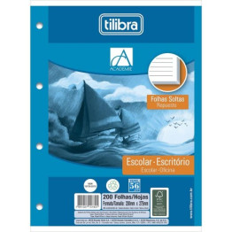 BLOCO FICHARIO PAUTADO ACADEMIE 200FLS TILIBRA