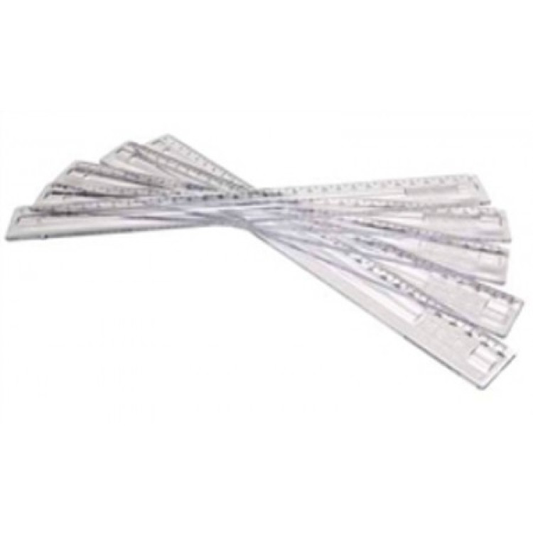 REGUA PLASTICA 30CM DELLO INCOLOR 3110.H REGUA PLASTICA 30CM DELLO INCOLOR 3110.H
