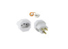 ADAPTADOR PARA TOMADA 2P+T PADRAO NOVO PARA ANTIGO BRANCO 4317 FORCE LINE