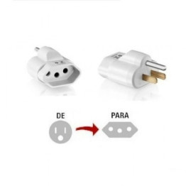 ADAPTADOR PARA TOMADA 2P+T PADRAO NOVO PARA ANTIGO BRANCO WI225 MULTILASER
