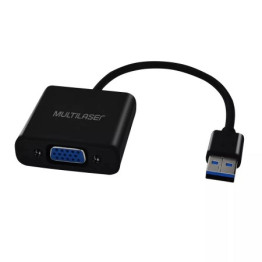 CABO CONVERSOR USB (M) PARA VGA (F) WI348 MULTILASER