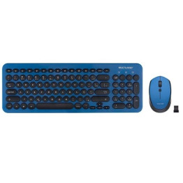 TECLADO E MOUSE WIRELESS TC233 AZUL MULTILASER