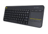 TECLADO WIRELESS TOUCH K400 PRETO 920-007125 LOGITECH