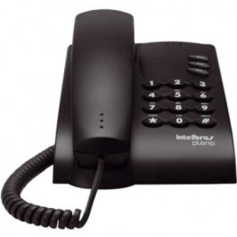 TELEFONE COM FIO PLENO PRETO INTELBRAS