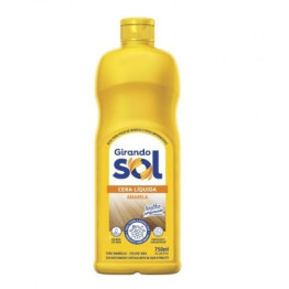 CERA LIQUIDA AMARELA 750ML GIRANDO SOL