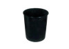 CESTO P/ LIXO 10L PLASTICO PRETO REDONDO MENNO