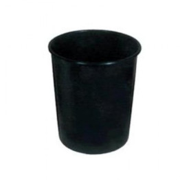 CESTO P/ LIXO 10L PLASTICO PRETO REDONDO MENNO