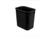 CESTO P/ LIXO 12L PLASTICO RETANGULAR PRETO 571 ACRIMET