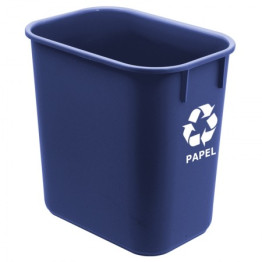 CESTO P/ LIXO 12L PLASTICO SELETIVO AZUL - PAPEL 572.2 ACRIMET