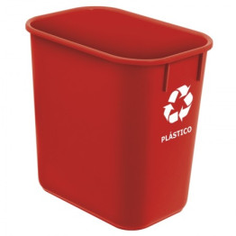 CESTO P/ LIXO 12L PLASTICO SELETIVO VERMELHO - PLASTICO 572.4 ACRIMET