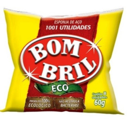 ESPONJA DE LA DE ACO ECO BOMBRIL 60GR C/08UN