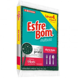 ESPONJA MULTIUSO ESFREBOM C/4 BETTANIN
