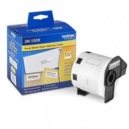 ETIQUETA TERMICA DK1209 28,9MMX62MM ROLO C/800 ETIQUETAS BROTHER