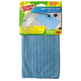 PANO DE CHAO AZUL MICROFIBRA SCOTCH BRITE 3M