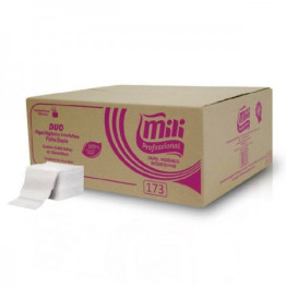 PAPEL HIGIENICO INTERFOLHADO CAI CAI FOLHA DUPLA CX C/8.000FLS DUO MILI 0173