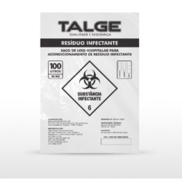 SACO PARA LIXO 100L HOSPITALAR INFECTANTE C/100 TALGE 7381