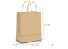 SACOLA DE PAPEL G KRAFT PARDO 32x26x13CM UN CROMUS
