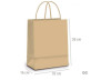 SACOLA DE PAPEL GG KRAFT PARDO 39x32x16CM UN CROMUS