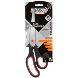 TESOURA USO GERAL 25CM CABO EMBORRACHADO BRW TE2502