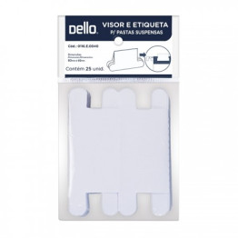 VISOR P/PASTA SUSPENSA PCT C/25 BRANCA 0116.E. DELLO