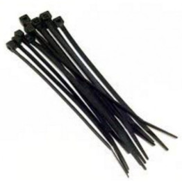 ABRACADEIRA NYLON PRETA 200MM C/30 HELOMAX 18936