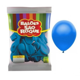 BALAO LISO AZUL COBALTO CELESTE Nº7 C/50UN SAO ROQUE