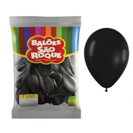 BALAO LISO PRETO Nº7 C/50UN SAO ROQUE