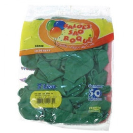 BALAO LISO VERDE FOLHA Nº7 C/50UN SAO ROQUE
