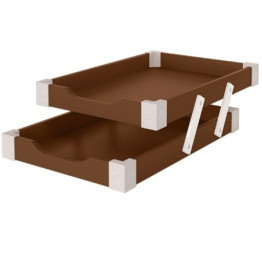 CAIXA CORRESPONDENCIA DUPLA ARTICULAVEL TABACO SOUZA 3452 WW