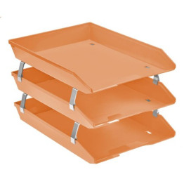 CAIXA CORRESPONDENCIA TRIPLA FACILITY FRONTAL LARANJA ACRIMET 265