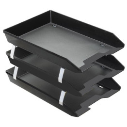 CAIXA CORRESPONDENCIA TRIPLA FACILITY FRONTAL PRETA ACRIMET 265