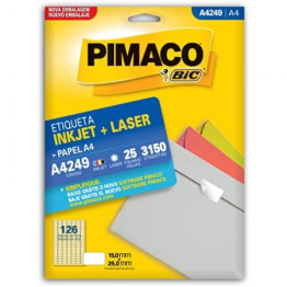 ETIQUETA LASER/JET A4 249 15,0x26,0 PIMACO CX C/25F