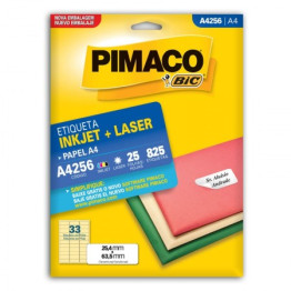 ETIQUETA LASER/JET A4 256 25,4x63,5 PIMACO CX C/25F