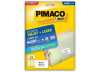 ETIQUETA LASER/JET A4 260 38,1x63,5 PIMACO CX C/25F