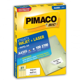 ETIQUETA LASER/JET A4 355 31,0x63,5 PIMACO CX C/100F