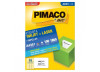 ETIQUETA LASER/JET A4 361 46,5x63,5 PIMACO CX C/100F