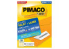 ETIQUETA LASER/JET CARTA 62580 25,4x66,7 PIMACO CX C/250F