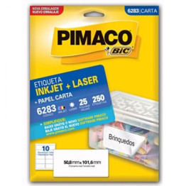 ETIQUETA LASER/JET CARTA 6283 50,8x101,6 PIMACO CX C/25F