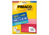 ETIQUETA LASER/JET CARTA 6284 84,67x101,6 PIMACO CX C/25F
