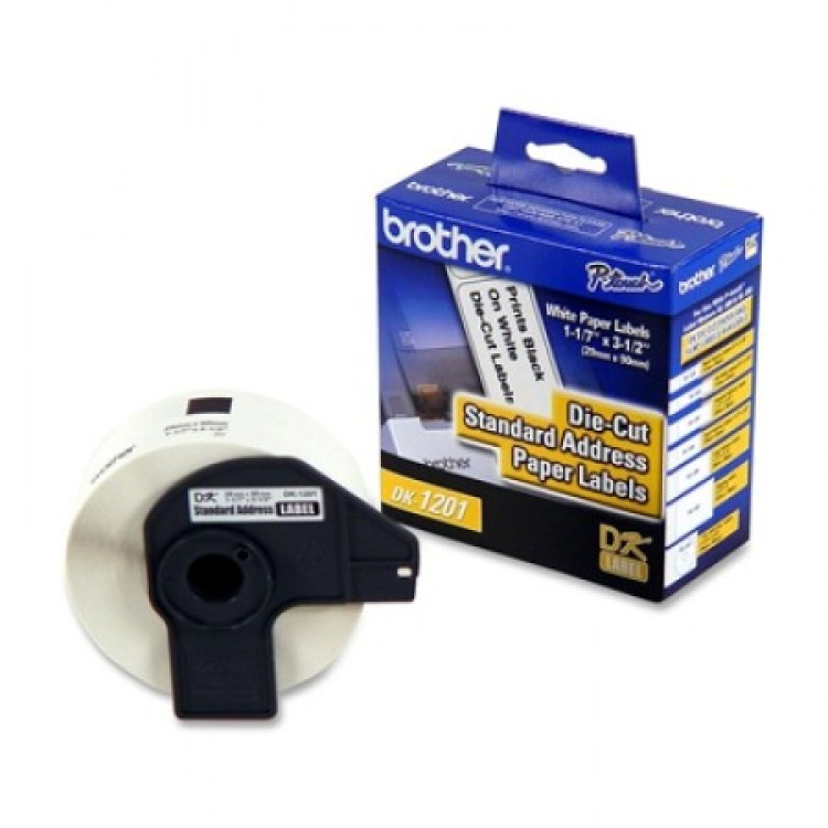 ETIQUETA TERMICA DK1201 29MMX90,3MM ROLO C/400 ETIQUETAS BROTHER