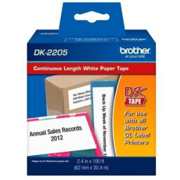 ETIQUETA TERMICA DK2205 62MMX30,4M CONTINUA BROTHER