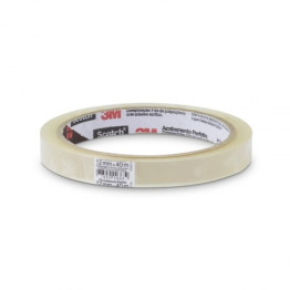 FITA ADESIVA 12mm X 40m TRANSPARENTE SCOTCH 3M